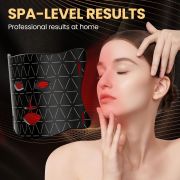 Lovsheme LED Face Mask Light Therapy, Enhance Red Light Therapy Mask for Face Acne, Wrinkles & Skin Rejuvenation, 3 Light Modes & Timing Settings, Eye Protection, Portable LED Face Mask Home Skincare