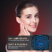 Lovsheme LED Face Mask – Professional Grade Skincare at Home – FDA Approved Red Light Therapy Mask for Acne, Wrinkles, and Skin Rejuvenation – 3 Light Modes – Remote Control – Includes Eye Protection